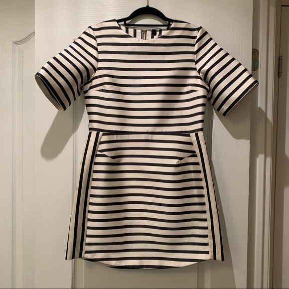 Topshop Striped Mini Dress - Picture 2 of 7